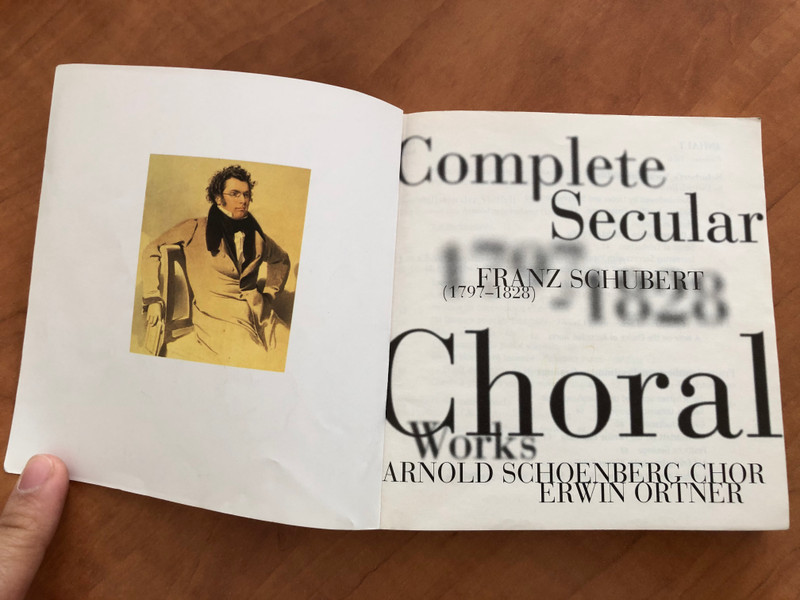 Schubert - Complete Secular Choral Works / Arnold Schoenberg Chor, Erwin Ortner, Wiener Concert-Verein / Barbara Moser, Andras Schiff, Andreas Staier, Angelika Kirchschlager / TELDEC 7x Audio CD, Box Set / 4509-94546-2