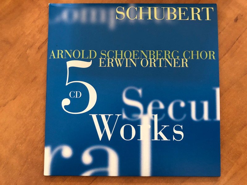Schubert - Complete Secular Choral Works / Arnold Schoenberg Chor, Erwin Ortner, Wiener Concert-Verein / Barbara Moser, Andras Schiff, Andreas Staier, Angelika Kirchschlager / TELDEC 7x Audio CD, Box Set / 4509-94546-2