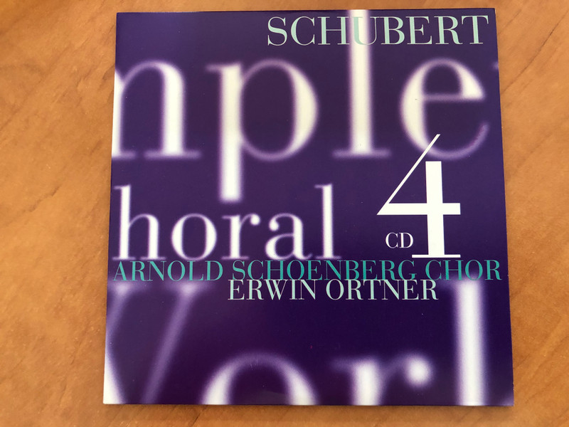 Schubert - Complete Secular Choral Works / Arnold Schoenberg Chor, Erwin Ortner, Wiener Concert-Verein / Barbara Moser, Andras Schiff, Andreas Staier, Angelika Kirchschlager / TELDEC 7x Audio CD, Box Set / 4509-94546-2