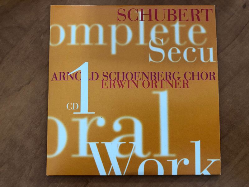 Schubert - Complete Secular Choral Works / Arnold Schoenberg Chor, Erwin Ortner, Wiener Concert-Verein / Barbara Moser, Andras Schiff, Andreas Staier, Angelika Kirchschlager / TELDEC 7x Audio CD, Box Set / 4509-94546-2