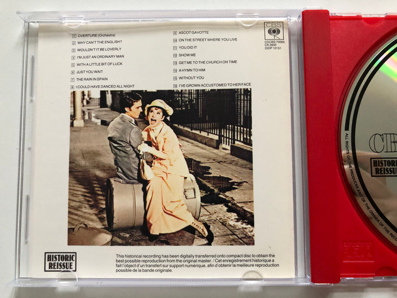 My Fair Lady - Audrey Hepburn, Rex Harrison / The Original Soundtrack Recording / CBS Audio CD Stereo / CDCBS 70000