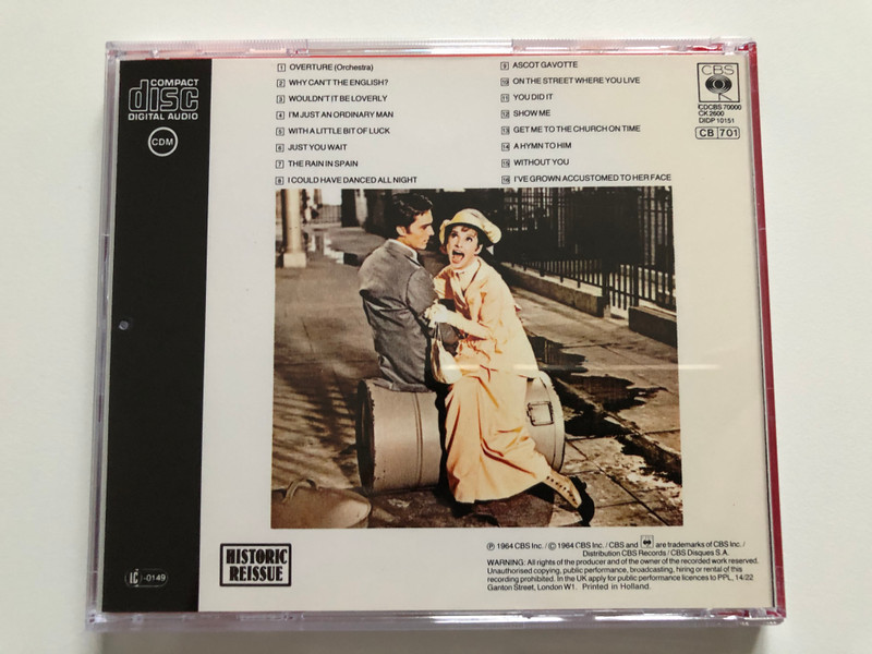 My Fair Lady - Audrey Hepburn, Rex Harrison / The Original Soundtrack Recording / CBS Audio CD Stereo / CDCBS 70000