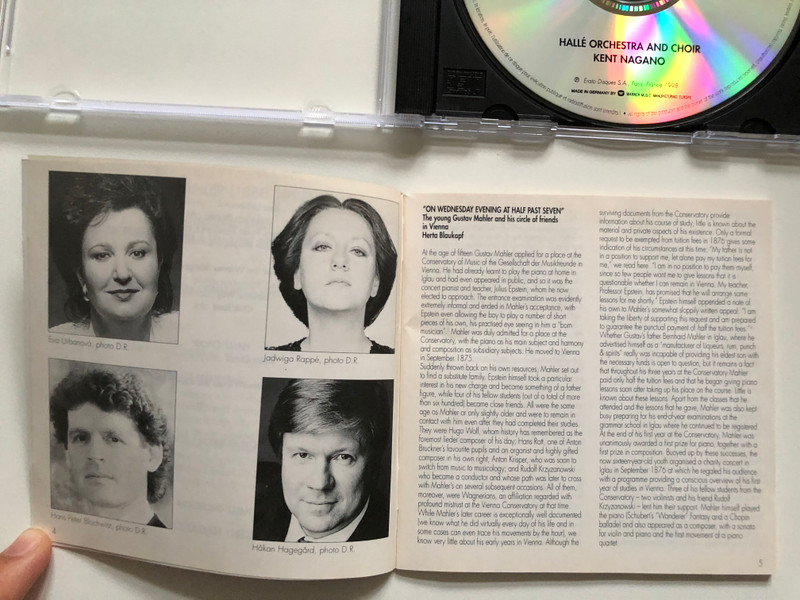 Mahler - Das Klagende Lied (Original version in 3 parts, World premiere recording) / Urbanová, Rappé, Blochwitz, Hagegård / Hallé Orchestra & Choir, Kent Nagano