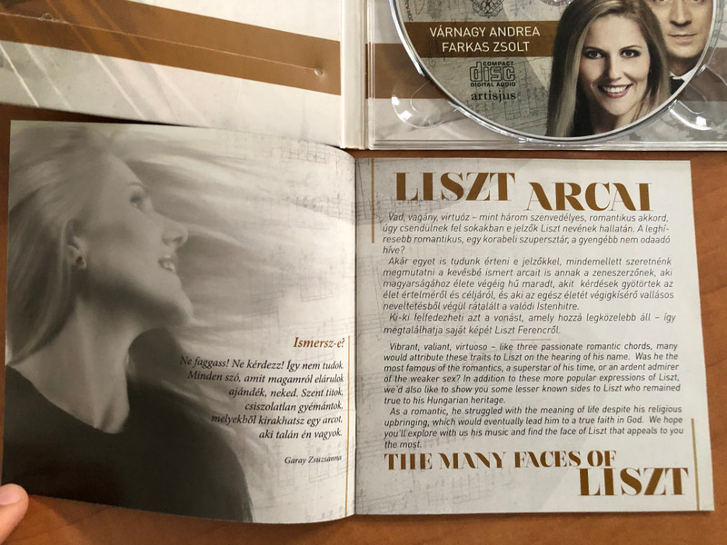 Várnagy Andrea, Farkas Zsolt - Liszt Arcai (zongora negykezes) / Rózsavölgyi És Társa Audio CD 2014 / RÉTCD 080