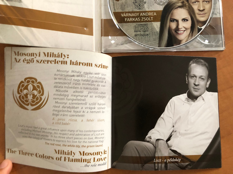 Várnagy Andrea, Farkas Zsolt - Liszt Arcai (zongora negykezes) / Rózsavölgyi És Társa Audio CD 2014 / RÉTCD 080