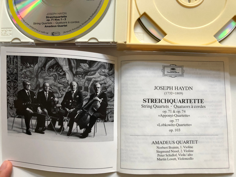Joseph Haydn: Streichquartette Op.71, 74, 77, 103 / String Quartets = Quatuors A Cordes - Amadeus Quartet / Deutsche Grammophon 3x Audio CD Stereo / 429 189-2