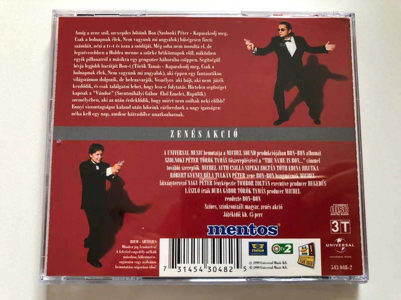 The Name Is Bon... - Bon Bon / Szolnoki Peter, Torok Tamas / 3T Audio CD 1999 / 543 048-2
