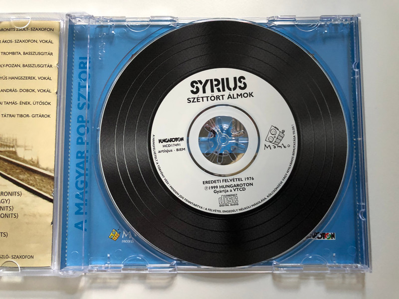 Syrius - Széttört Álmok / A Magyar Popsztori / Hungaroton Audio CD 1999 / HCD 17491