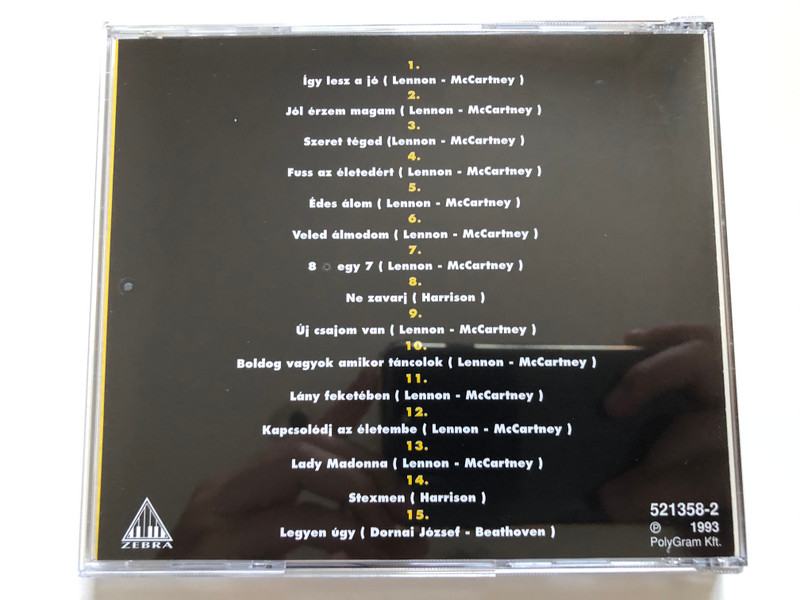Beathoven - Beatles... Nekünk / Zebra Audio CD 1993 / 521358-2 / Beatles hits sang in Hungarian language / Beatles Magyarul 