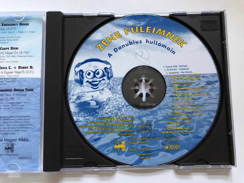 Zene Füleimnek - A Danubius Hullámain / Charlie -Somló, Bon - Bon, Animal Cannibals, Dukk 'n' Dakk, UFO, T.N.T., V.I.P., Császár Előd, Carpe Diem, Happy Gang, Erica C. + Robby D., Irigy Hónaljmirigy / Magyar Rádió Audio CD 1997 / MR 024-2