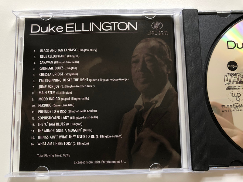 Duke Ellington – Ultimate Jazz & Blues / Caravan, Carnegie Blues, Blue Cellophane, Black And Tan Fantasy / Flex Media Entertainment Audio CD 2004 / IECJ30001-21