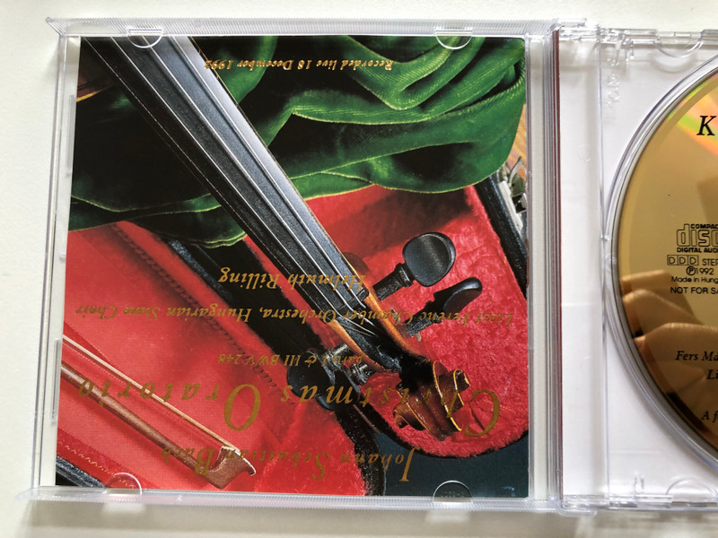 Johann Sebastian Bach - Karácsonyi Oratórium - I., III. Rész BWV 248 / Liszt Ferenc Kamarazenekar, Magyar Állami Énekkar, Helmuth Rilling / MKB (Hungary) Ltd. Audio CD 1992 Stereo / MKB 0001