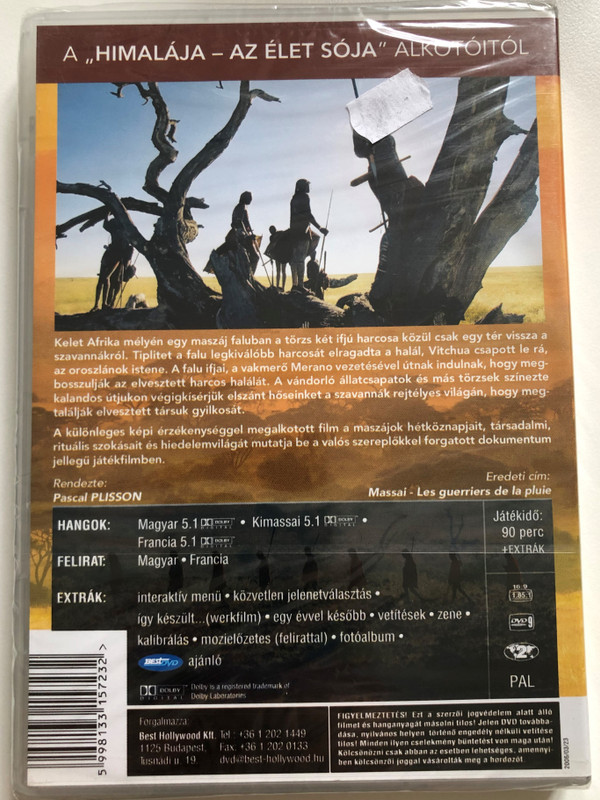 Massai - Les guerrier de la pluie DVD 2004 Masszájok - az eső harcosai / Directed by Pascal Plisson / Starring:   Ngotiek Ole Mako, Paul Nteri Ole Sekenan, Parkasio Ole Muntet