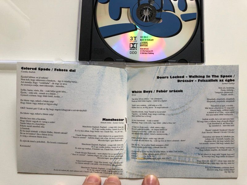 MacDermot-Rado-Ragni - Hair / Xantus Barbara, Brunner Marta, Marton Csaba, Szomor Gyorgy,... a GNM Szintanoda tarsulata / 3T Audio CD 1996 / 533 304-2