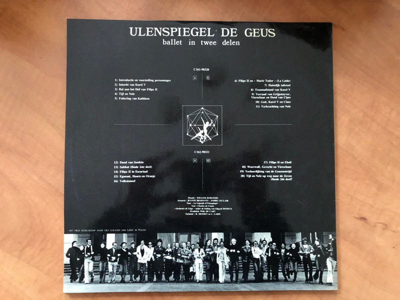 Ballet Van Vlaanderen - Ulenspiegel De Geus / Scenario & Choreografie: Jeanne Brabants, Andre Leclair / Muziek: Willem Kerster / ''Orchestre De Liege'' o.l.v. Edgard Doneux / Decor en Kostuums: John Bogaerts / EMI 2x LP / 4C161 98320/21