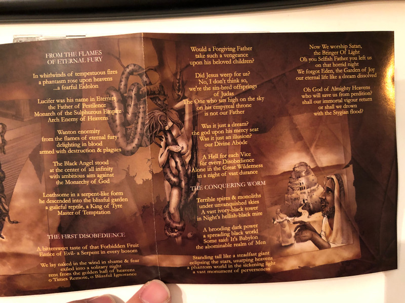 Evensong - Of Man's First Disobedience (Expulsion From The Divine Abode) / Displeased Records Audio CD 2000 / D-00071