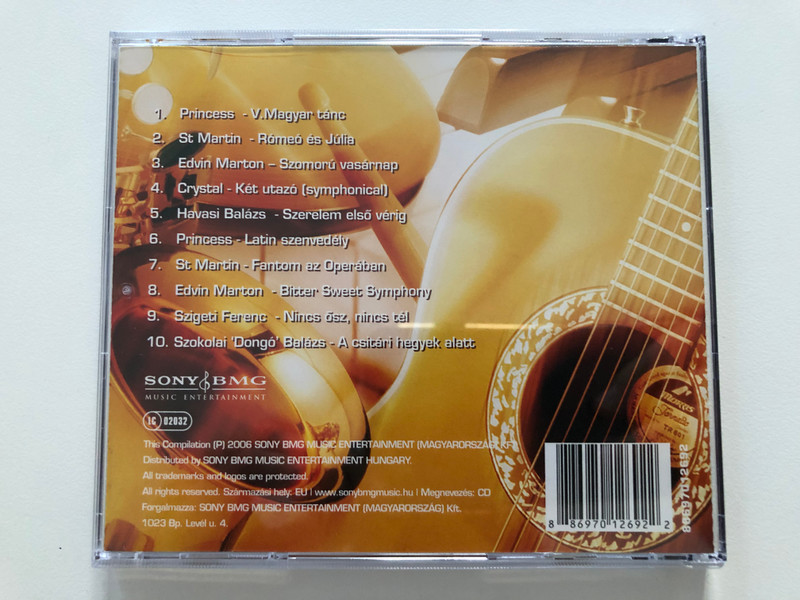 Instrumentalis Zene Szavak Nelkul - A Legjobbaktol / Princess, St. Martin, Edvin Marton, Havasi Balazs, es masok... / Sony BMG Music Audio CD 2006 / 88697012692