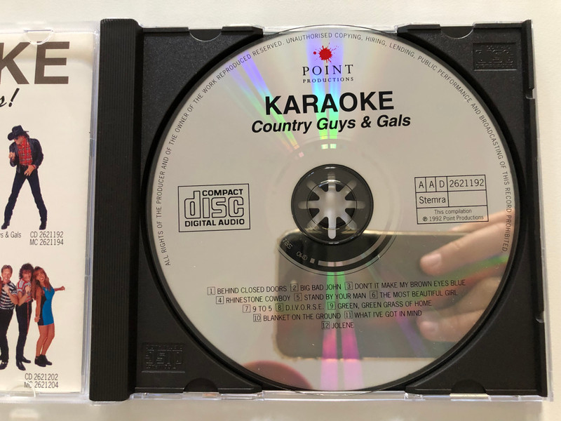 Karaoke - Sing the songs and be a star! - Country Guys & Gals / Point Productions Audio CD 1992 / 2621192