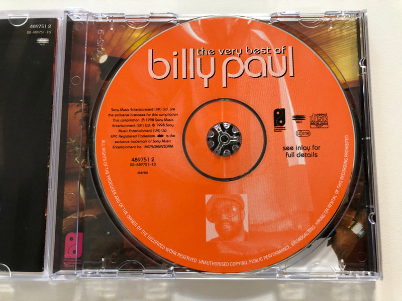 The Very Best Of Billy Paul / Epic Audio CD 1998 / 489751 2 