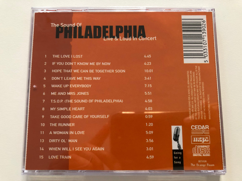 The Sound Of Philadelphia - Live & Loud In Concert / If you Don't Know Me By Now - Harold Melvin And The Blue Notes, Love Train - The Three Degrees & Many Others, Me And Mrs Jones / Going For A Song Audio CD / GFS390