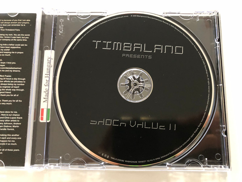 Timbaland Presents - Shock Value II / Made In Hungary / Blackground Records Audio CD 2009 / 0602527296425(86) (602527296425)