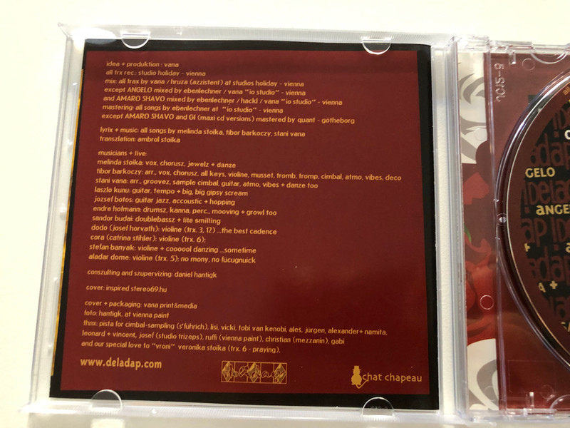 !Deladap – Cigani Ruzsa + Angelo / Ecco.Chamber Audio CD 2004 / ECR011-2