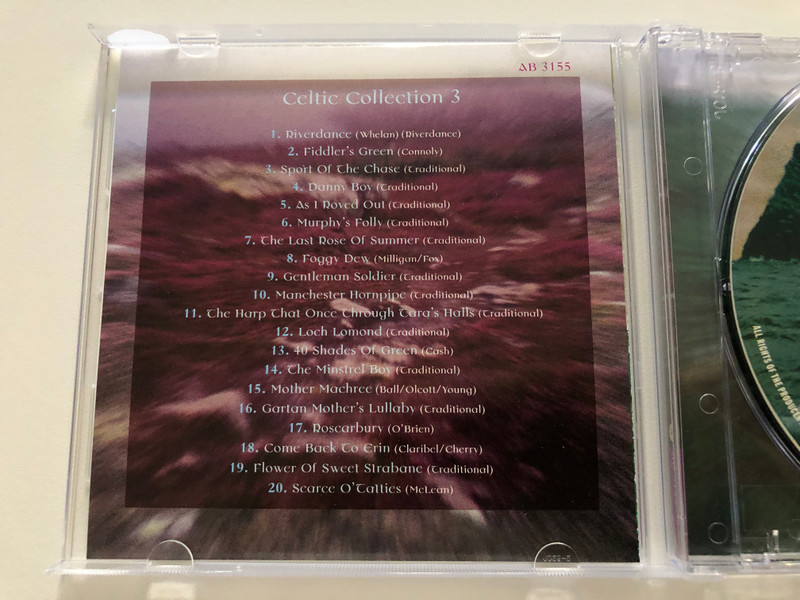 The Celtic Collection part 3 / 20 Irish Favourites / Paddy O'Connor & Friends, Featuring: Melody Greenwood, Brian Dullaghan & the Celtic Ceili Band / MasterTone Multimedia Ltd. Audio CD 1998 / AB 3155