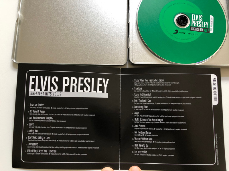 Elvis Presley – Greatest Hits Vol.2 / Steel Box Collection / Sony Music Audio CD 2009 / 88697627562