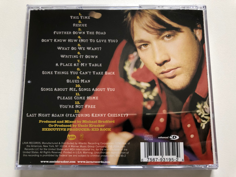 Uncle Kracker – Seventy Two & Sunny / Lava Audio CD 2004 / 93195-2