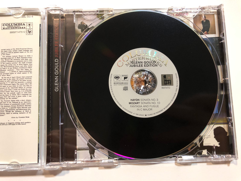 Glenn Gould (pianist) - Haydn: Sonata No. 3 In E Flat Major, Mozart: Sonata No. 10 In C Major, K. 330, Fantasia And Fugue In C Major K. 394 / Sony BMG Music Audio CD 2007 / 88697147512