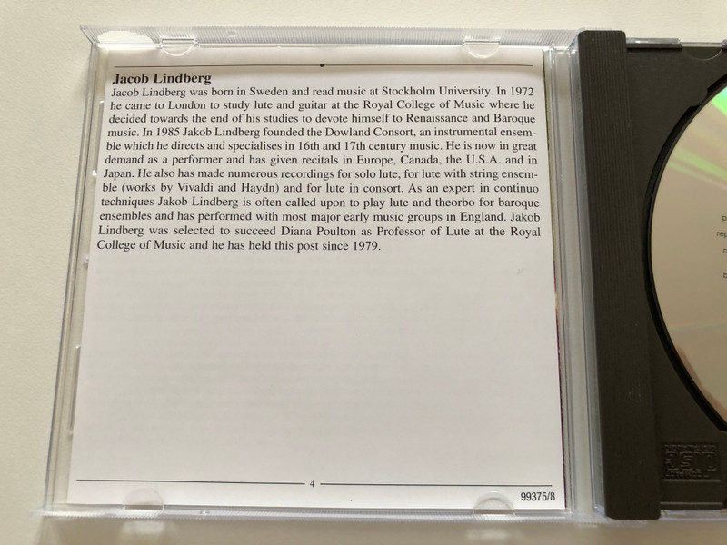 Lute Works BWV 998-1000 / Bach Edition / Brilliant Classics Audio CD / 99375/8
