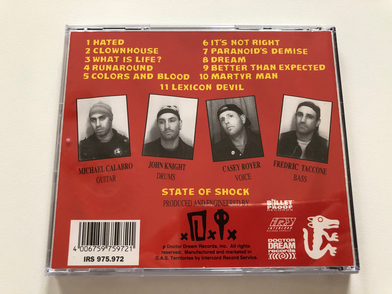 D.I. – State Of Shock / Intercord Record Service Audio CD 1994 / IRS 975.972