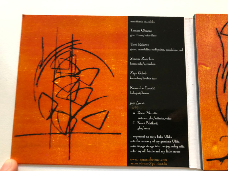 Tamara Obrovac Transhistria Ensemble - Sve pasiva = All Fades Away / Cantus Audio CD 2003 / 988 984 943 2