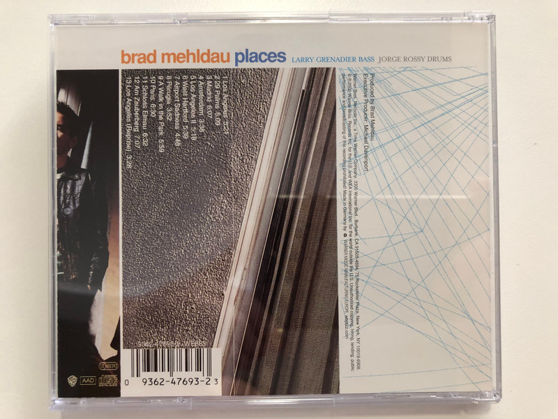 Brad Mehldau – Places / Larry Grenadier (bass), Jorge Rossy (drums) / Warner Bros. Records Audio CD 2000 / 9362-47693-2
