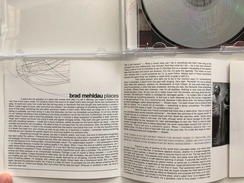 Brad Mehldau – Places / Larry Grenadier (bass), Jorge Rossy (drums) / Warner Bros. Records Audio CD 2000 / 9362-47693-2