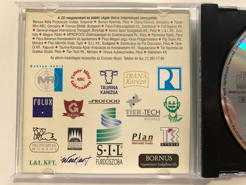 Eltek itten nagyapak - Vass Attila, Sz. Koncz Istvan / Barsony Attila, Csepregi Gyula, Demjen Ferenc, Kovacs Istvan, Madarasz Gabor, Peterdi Peter, Sztevanovity Zoran, Vincze Tamas, Vitray Tamas / Etnofon Audio CD 1998 / ER-CD 026