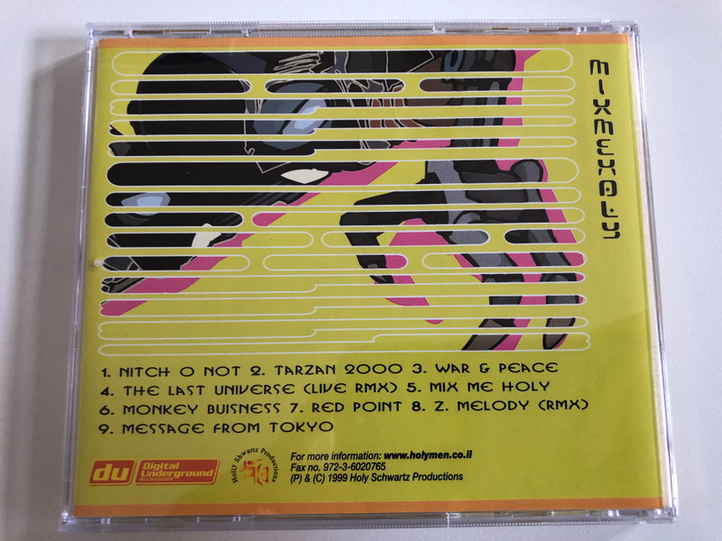 Holymen – Nitzch O Not / Holly Shwartz Productions Audio CD 1999 / HOLY003