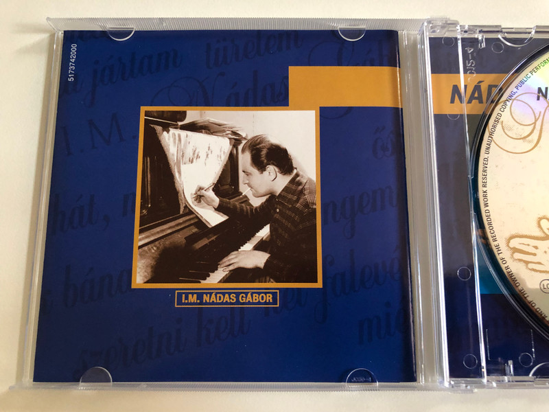 Nádas György – Nádasok / Kicsit Szomorkás A Hangulatom Máma, Engem Nem Lehet Elfelejteni, Szeretni Kell, ennyi az egosz, Jamaicai Trombitás / Private Moon Records Audio CD 2004 / PMR 517374 2