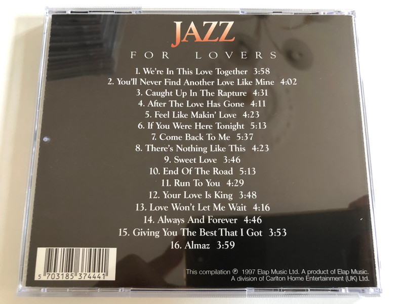 Jazz For Lovers / Instrumental Jazz / Elap Audio CD 1997 / 57444 CD