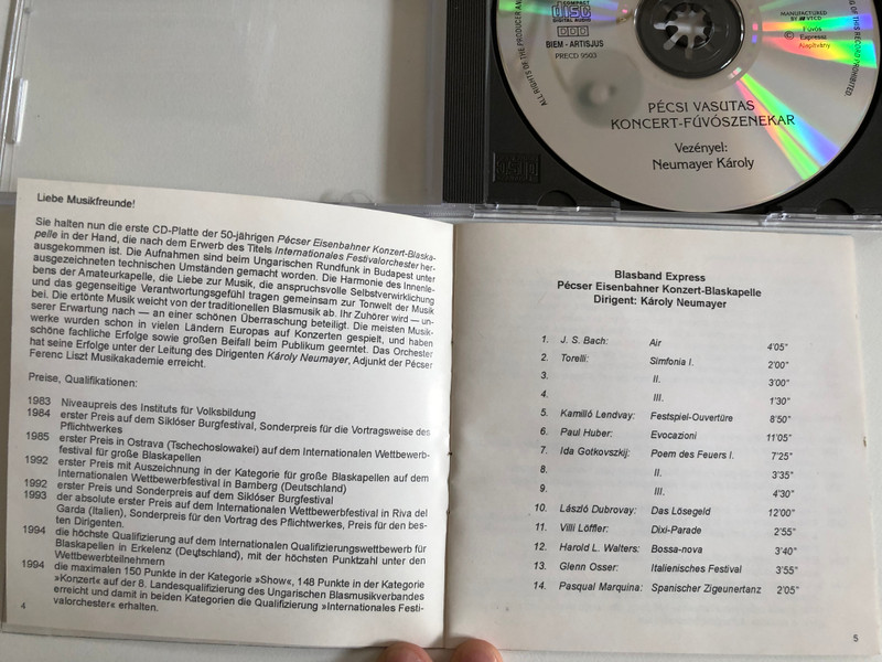 Fúvós Expressz / Fúvós Expressz Alapítvány Audio CD 1995 / PRECD 9503