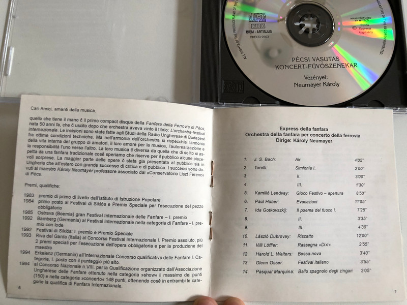 Fúvós Expressz / Fúvós Expressz Alapítvány Audio CD 1995 / PRECD 9503