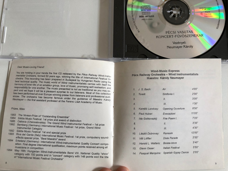 Fúvós Expressz / Fúvós Expressz Alapítvány Audio CD 1995 / PRECD 9503