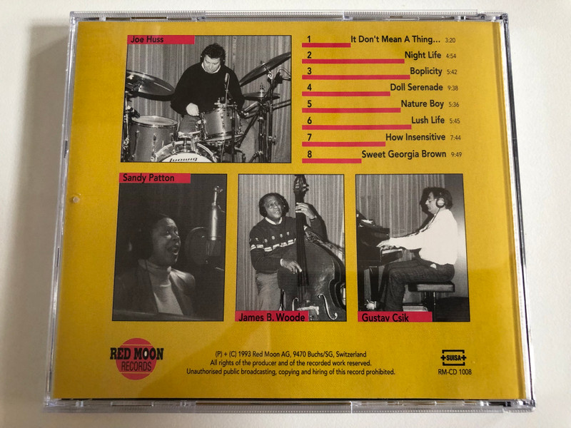 Joe Huss - Jazz Formation / It Don't Mean A Thing..., If It Ain't Got That Swing / Red Moon Records Audio CD 1993 / RM-CD 1008