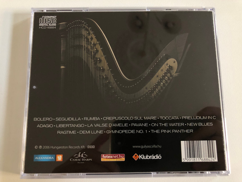 Gulyas Csilla - Az en harfam - My Harp / Hungaroton Classic Audio CD 2006 / HCD 16884 (5991811688424)