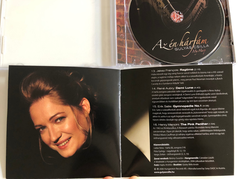 Gulyas Csilla - Az en harfam - My Harp / Hungaroton Classic Audio CD 2006 / HCD 16884 (5991811688424)