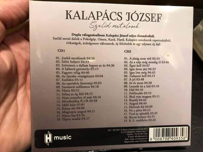 Kalapács József – Szelíd Metálosok / H Music 2x Audio CD 2021 / H-018DCD