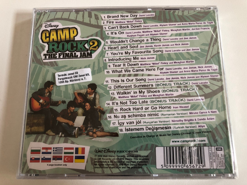 Camp Rock 2 (The Final Jam) / Nick Jonas, Joe Jonas, Demi Lovato, Kevin Jonas / Walt Disney Records Audio CD 2010 / 5099990656729