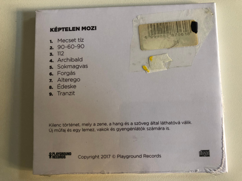 Kaptelen Mozi - Hekl Krisztina iro, Kondor Peter zeneszerzo / Playground Records Audio CD 2017 / PRH-101