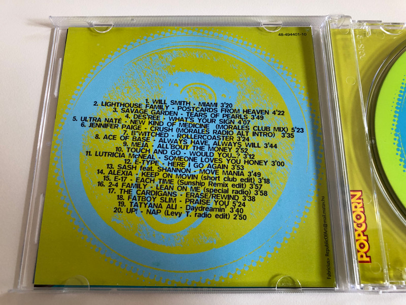 Pop'99 Vol. 1 / Will Smith, Lighhouse Family, E-17, UP!, Ace of Base, Touch and Go, Jennifer Paige... / Sony Music Media Audio CD 1999 / SMM 494401 2
