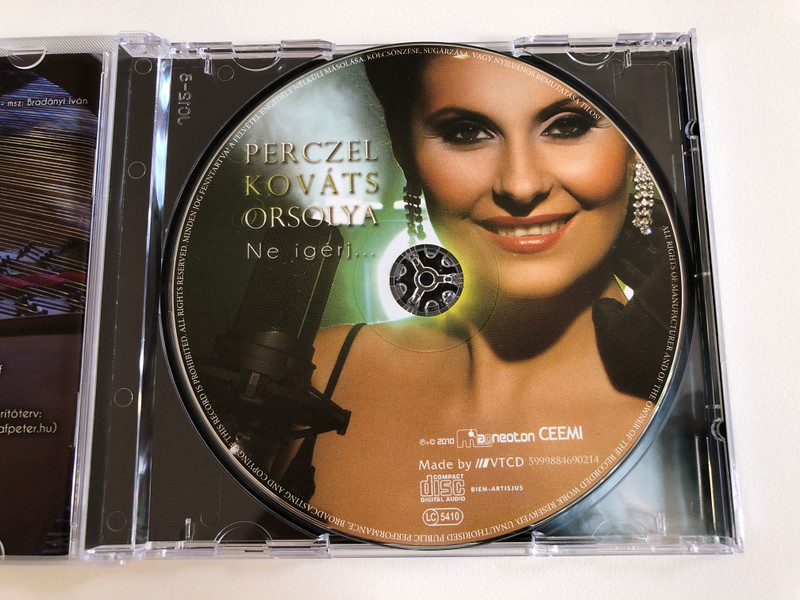 Perczel Kováts Orsolya – Ne Ígérj... / Magneoton Audio CD 2010 / 5999884690214